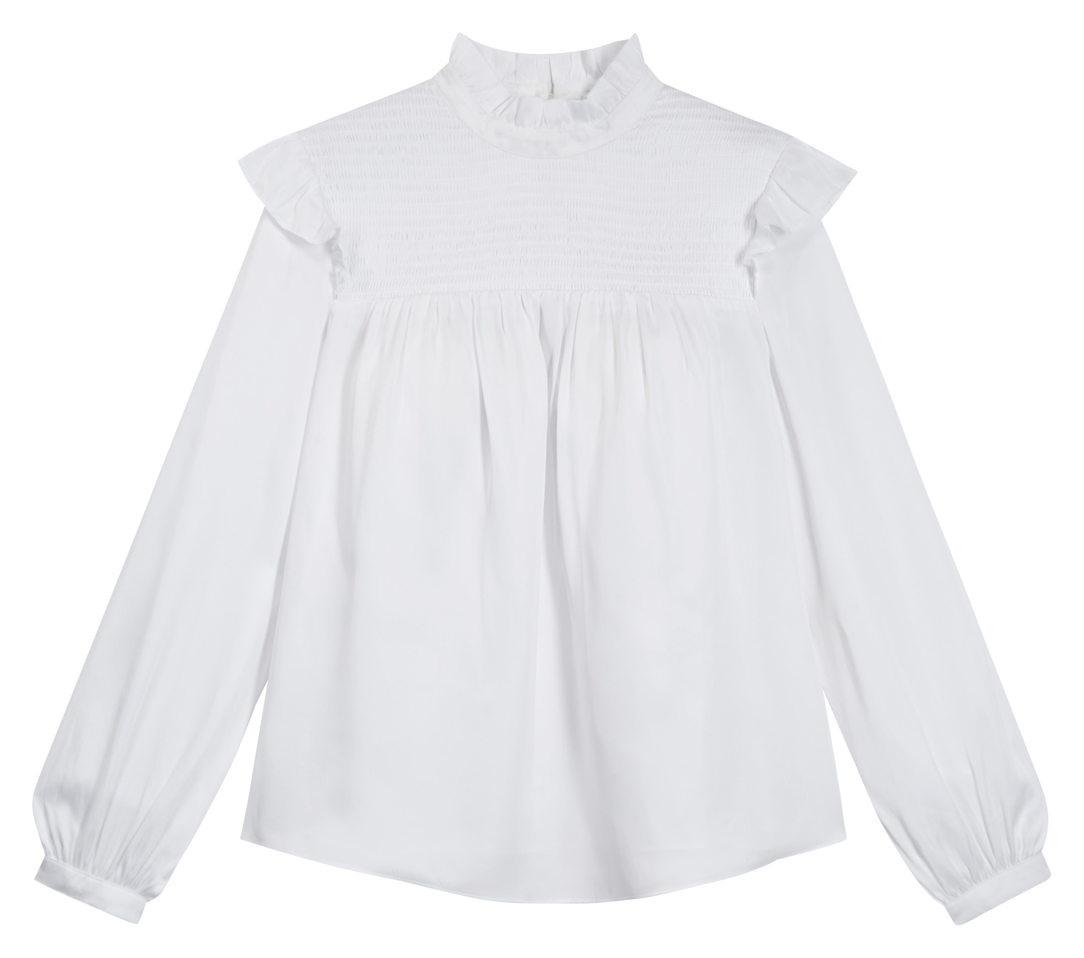 Top blanc manches longues | Blanc