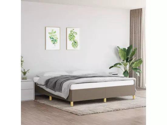 Sommier à lattes de lit Taupe 160x200 cm Tissu