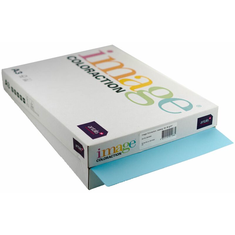 Image Coloraction Papier farbig, A3, 80 g/m², iceberg eisblau