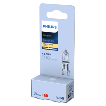 Philips EcoHalo capsulelamp G9 42W warm wit helder
