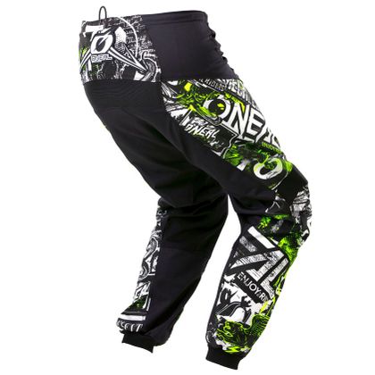 Pantalon cross O'Neal ELEMENT YOUTH - ATTACK - BLACK HI-VIS - Noir / Jaune