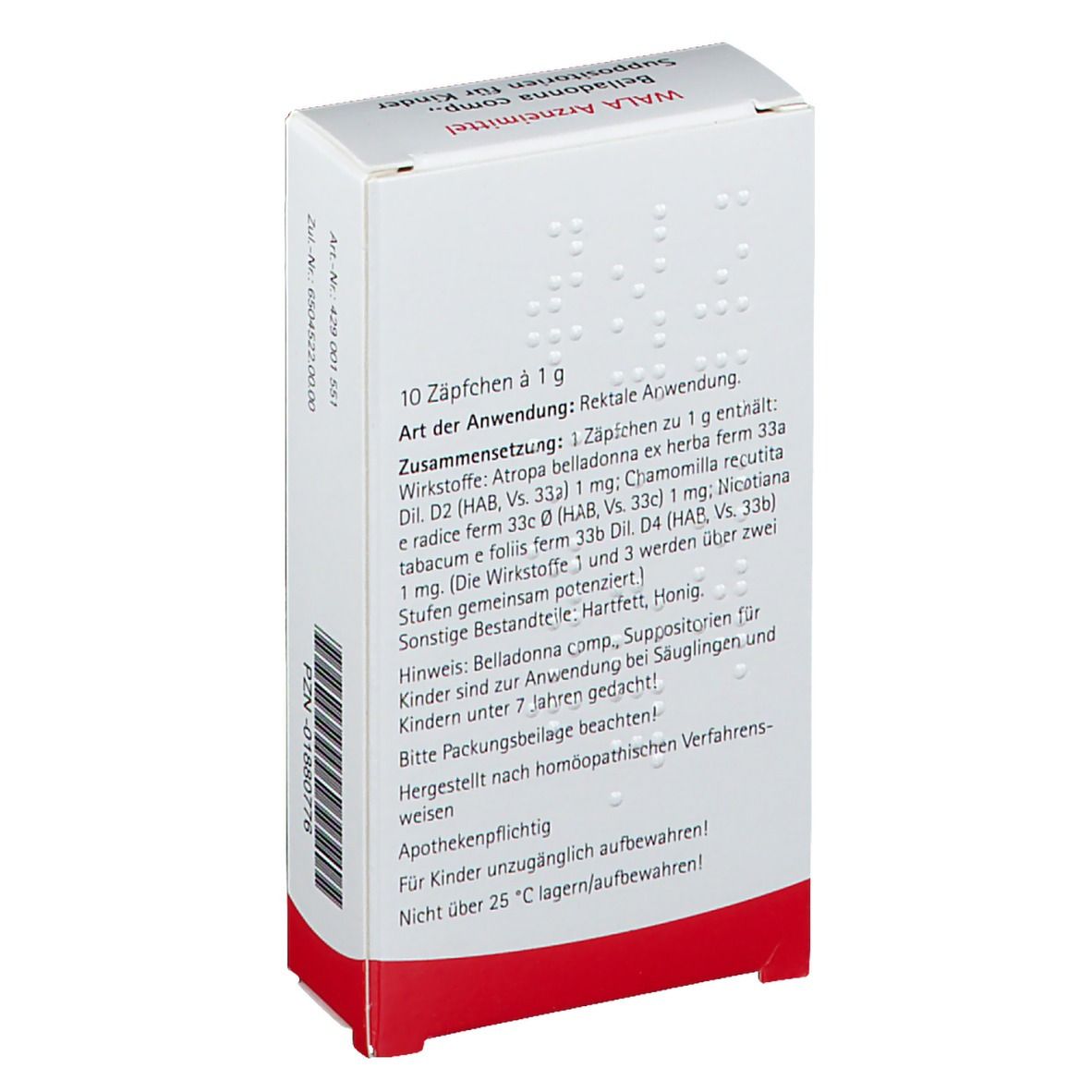 WALA® Belladonna Comp. Kindersuppositorien