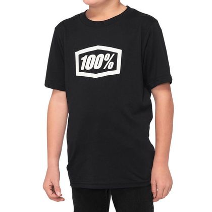 T-Shirt manches courtes 100% ICON ENFANT - Noir