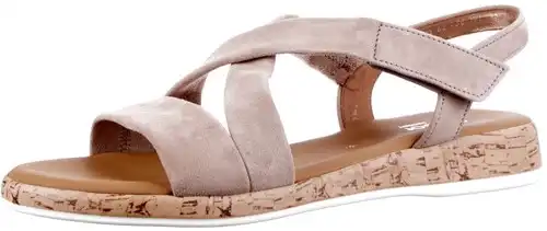 Gabor taupe 62.736.30 - maat 9.5 sandaal taupe - maat 9.5 Calandschoen