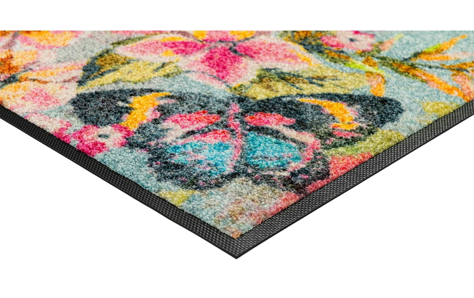 Fussmatte Bloomibri 50 cm x 75 cmRutschfeste Schmutzfangmatte