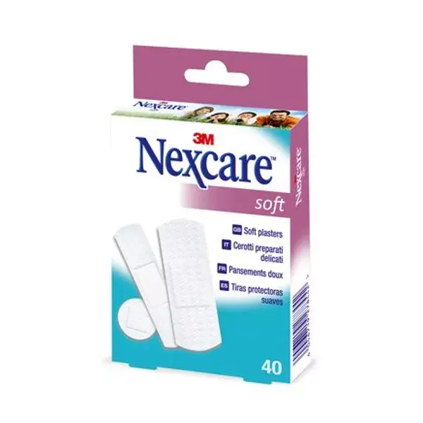 Curativos Nexcare Soft Touch Universal, 40 unidades
