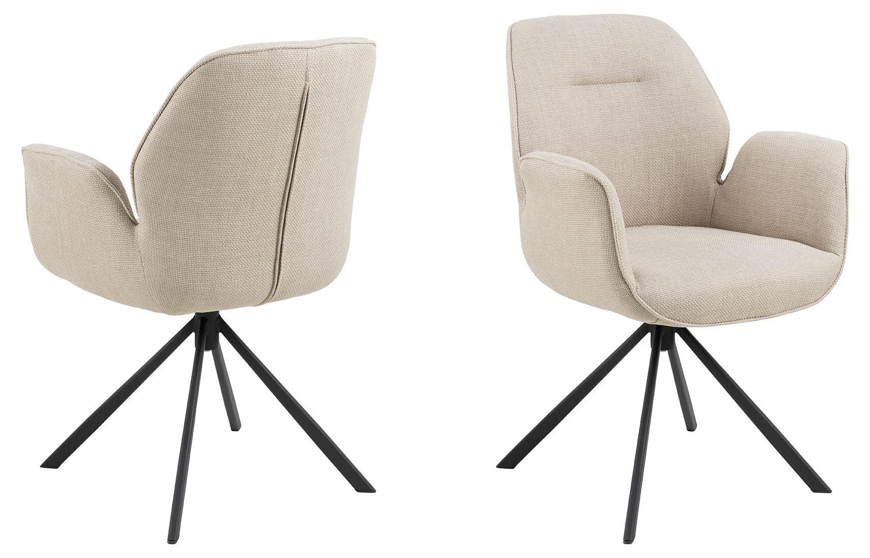 Arne Eetkamerstoel met Arm - Beige