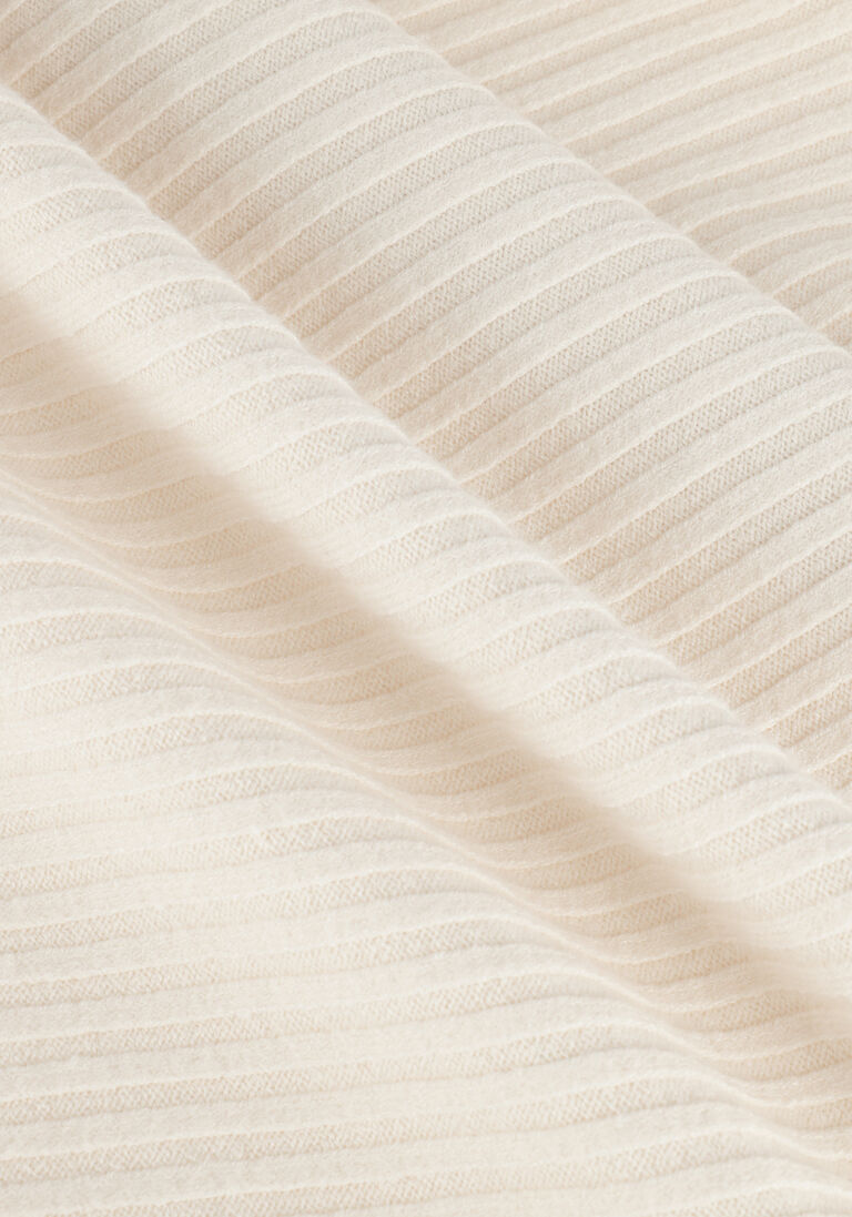 SUMMUM witte summum trui boat neck sweater