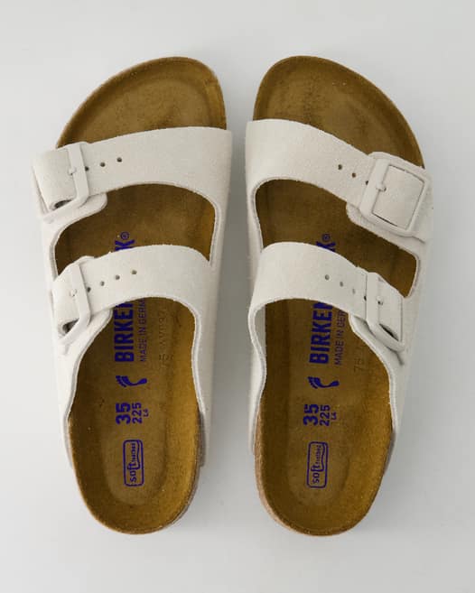 Birkenstock Arizona SFB VL Pantoletten in Weiß