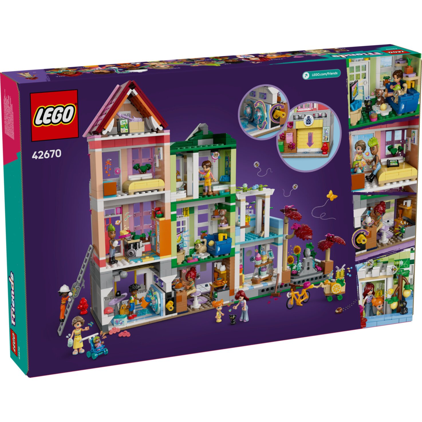 LEGO® Friends 42670 Heartlake City Wohn- und Einkaufsstrasse ab 12 Jahren