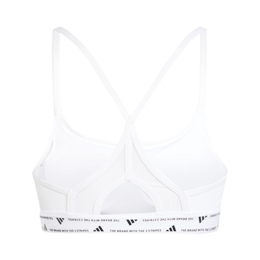 adidas Brassière AeroReact 3-Stripes - Blanc/Noir Femme