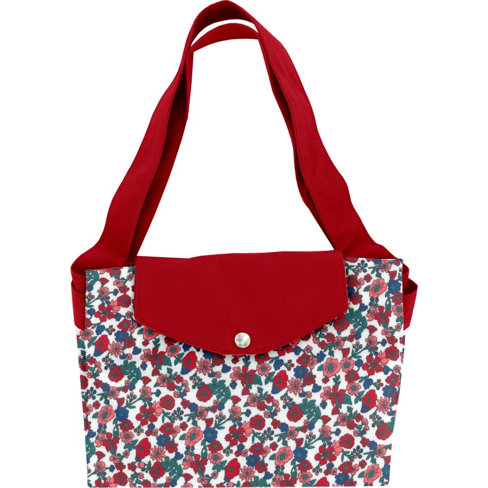 Grand Sac Cabas En Tissu Prairie Fleurie