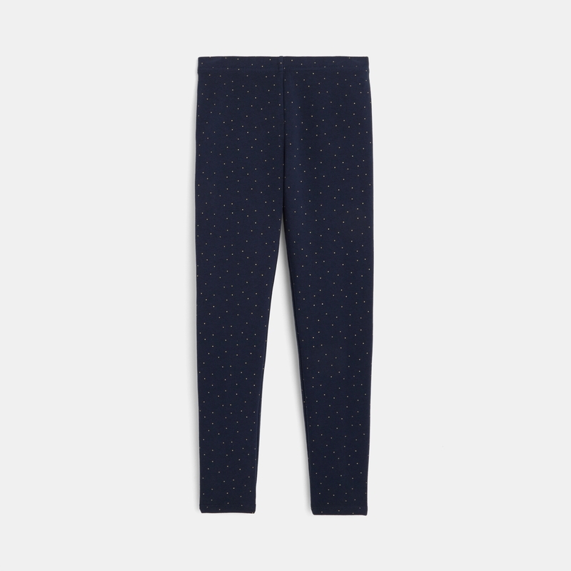 Legging chaud bleu fille