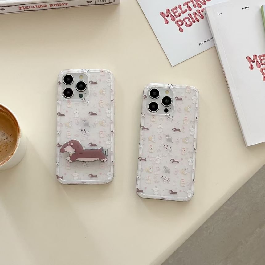 Rockit - Honden telefoonhoesje / standaard / set - iPhone 16 Pro Max / 16 Pro / 16 Plus / 16