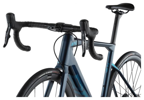 Vélo de Route Électrique BMC Roadmachine AMP One Sram Force eTap AXS 12V 350 Wh 700 mm Bleu Petrol Turquoise