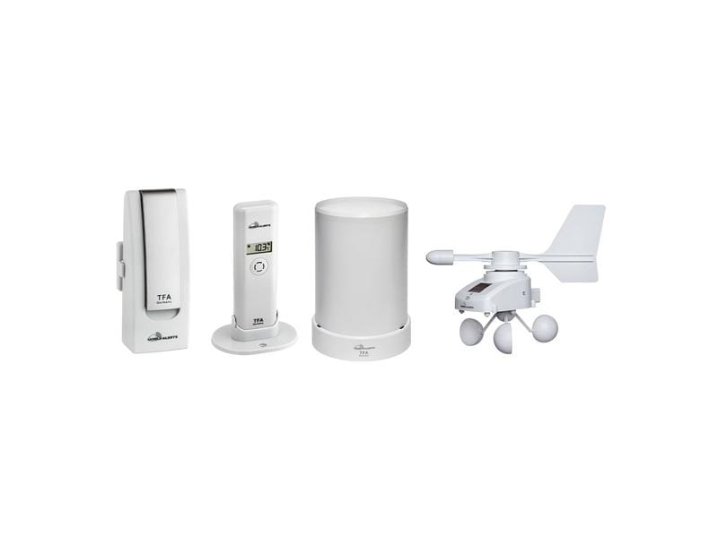 TFA Dostmann Wetterstation WeatherHub SET 5 Set mit Klima, Regen & Windsender