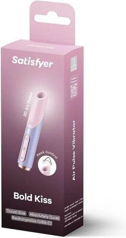 Satisfyer - Bold Kiss - Drukgolfvibrator - Roze
