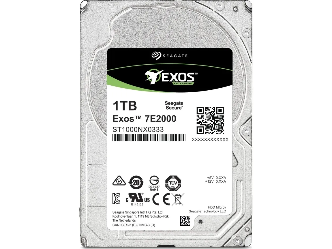 Seagate Exos 7E2000 ST1000NX0313 - Harddisk - 1 TB - intern - 2.5