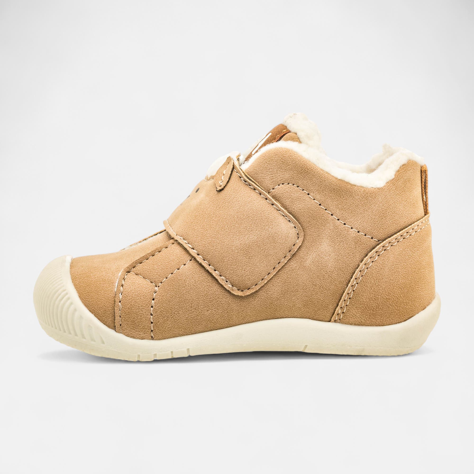 Baskets hautes Bébé garçon taupe
