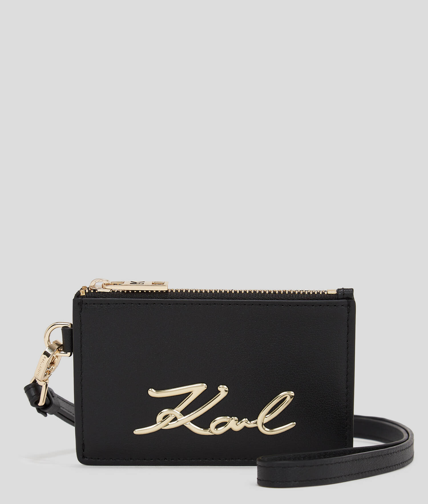 PORTE-CARTES KARL SIGNATURE AVEC SANGLE