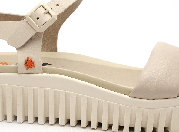 Art nu pieds plats femme brithon 1572 beige