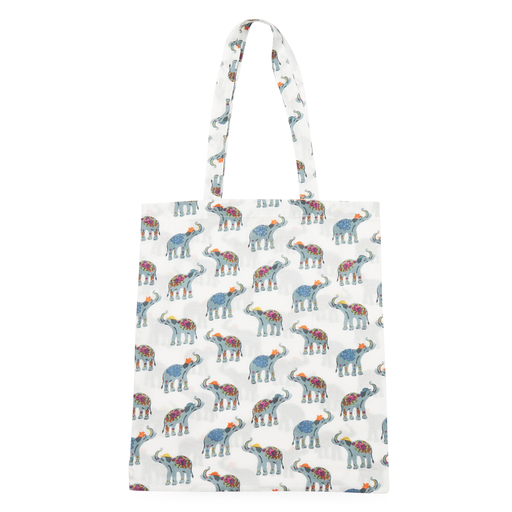 Tote bag imprimé en coton | Blanc