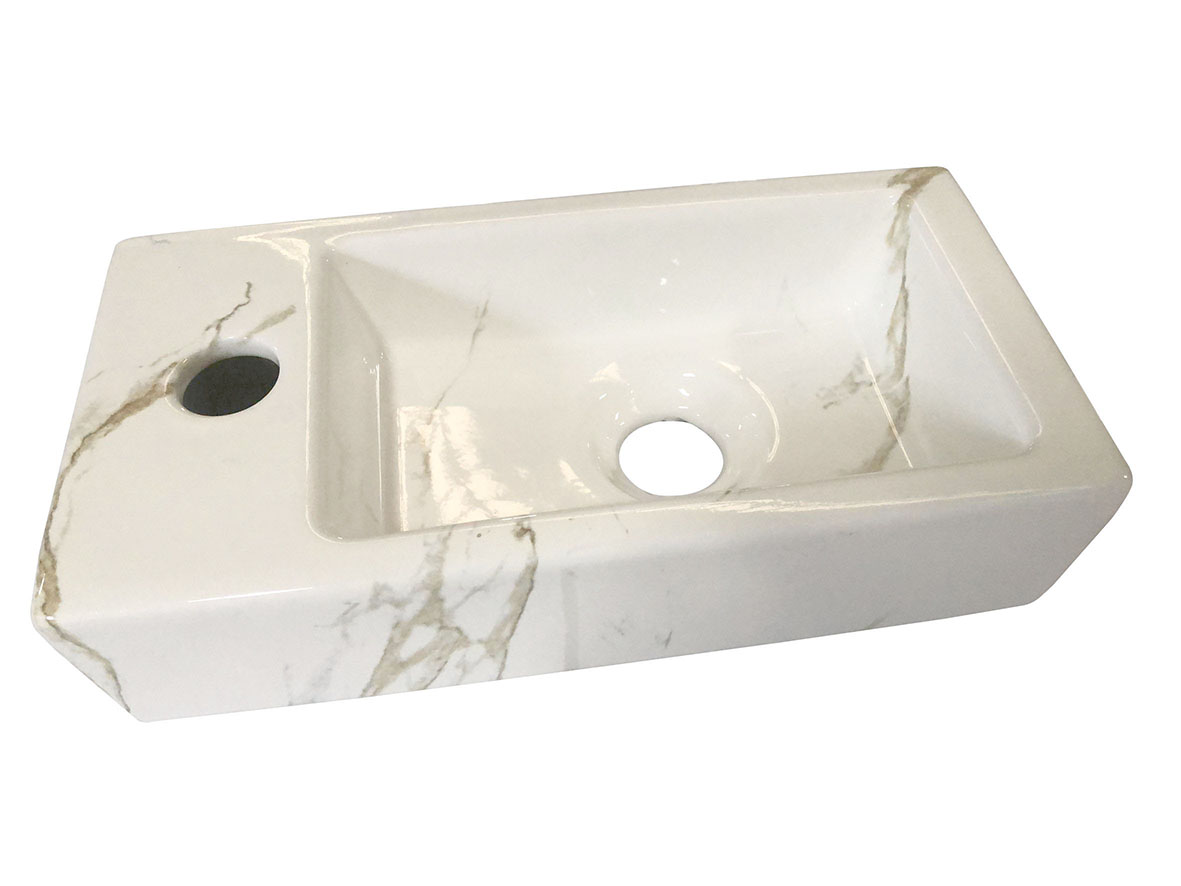 Mueller Mini Apa fontein links 36x18x9cm licht marmer