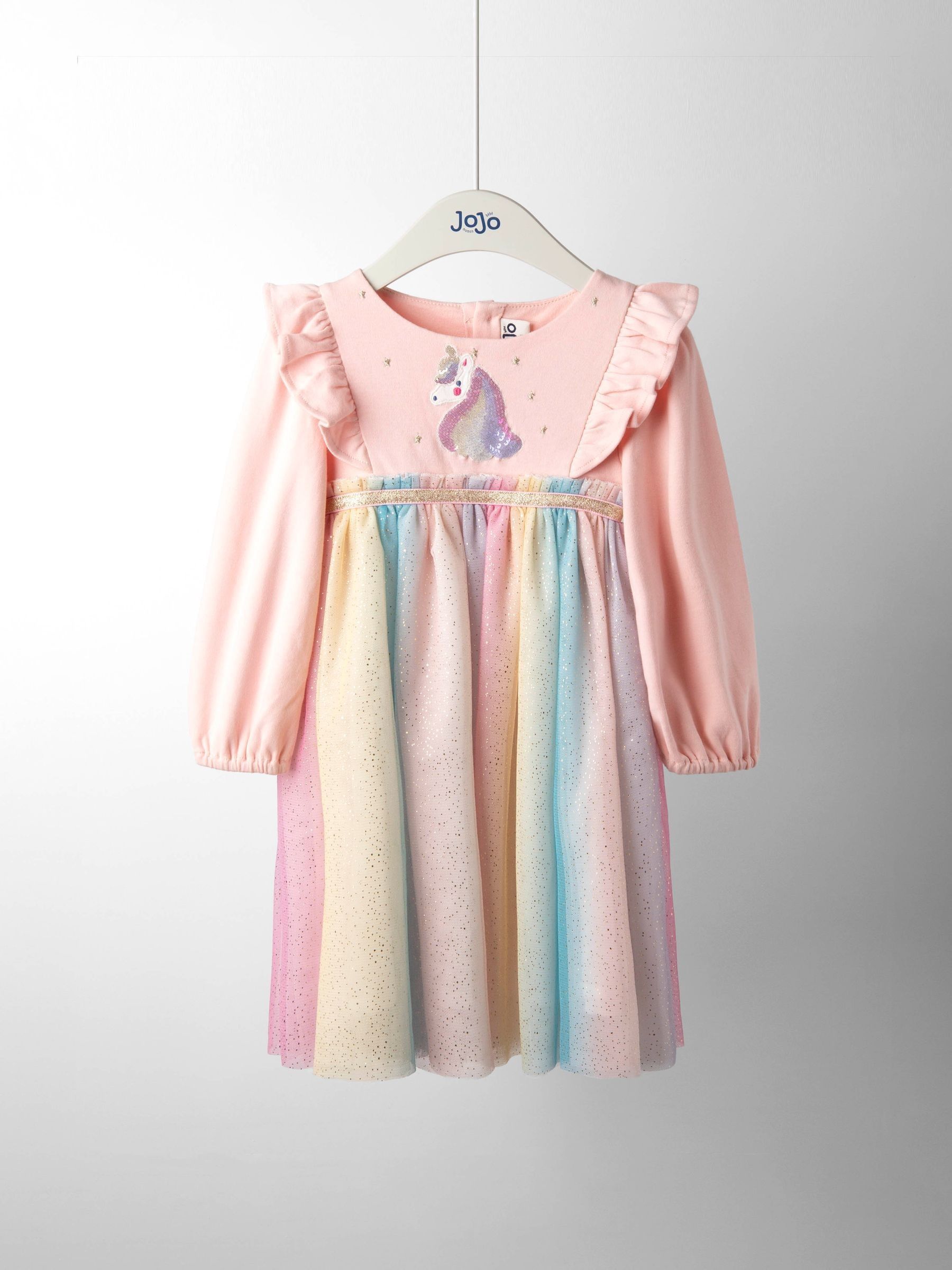 JoJo Maman Bébé feestjurk met tule-applicatie
