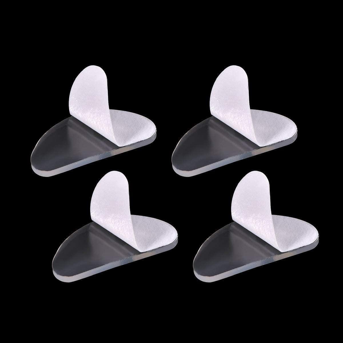 Nesebeskyttelse til briller i silikon, 5 par (19 mm), diafane