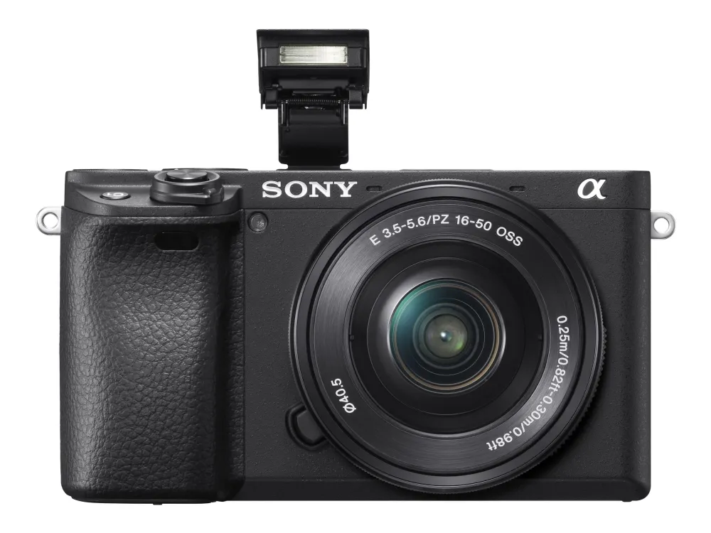 Sony a6400 ILCE-6400L - Digitalkamera - spejlløst - 24.2 MP - APS-C - 4K / 30 fps - 3x optisk zoom 16-50 mm objektiv - Wi-Fi, NFC, Bluetooth - sort