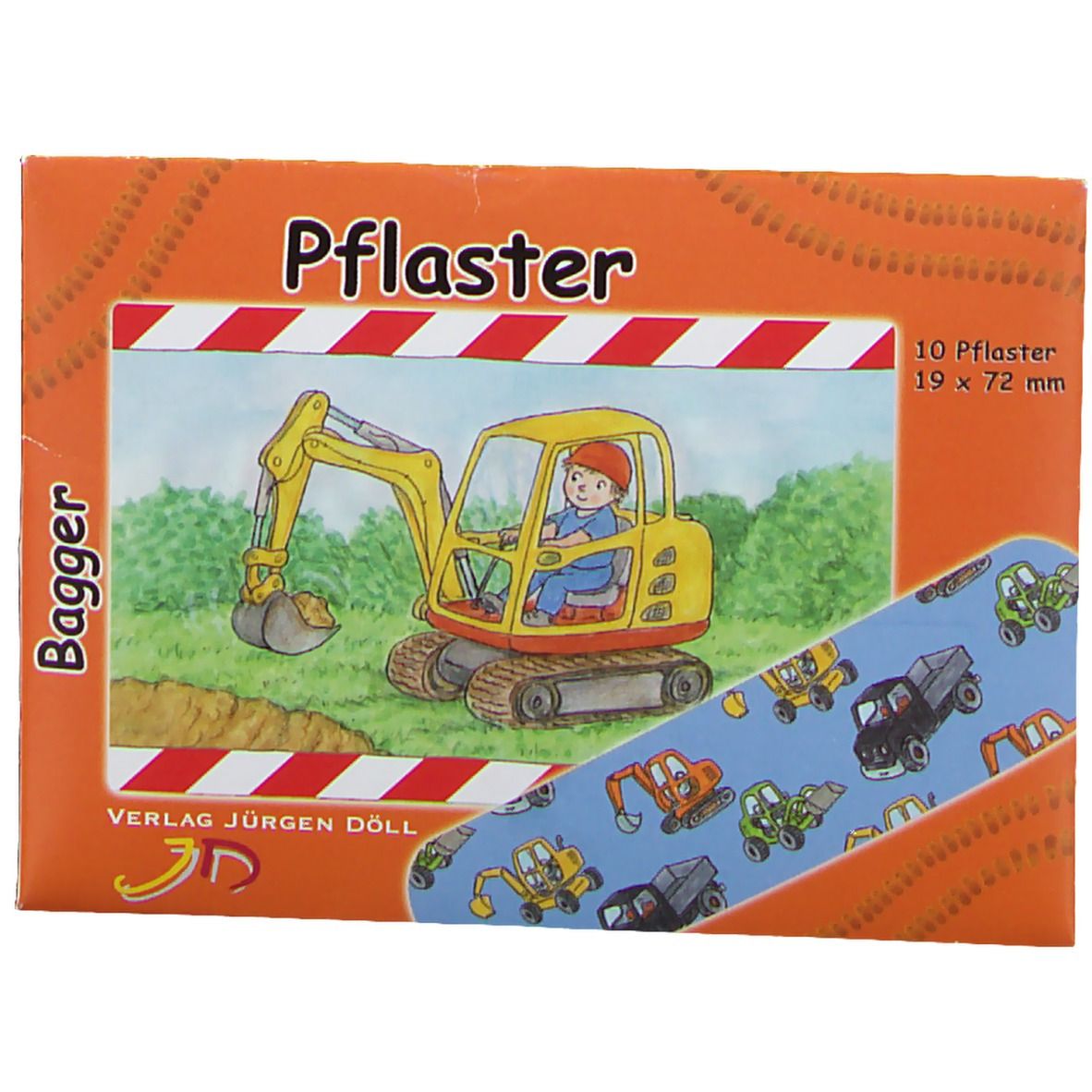 Kinderpflaster Bagger