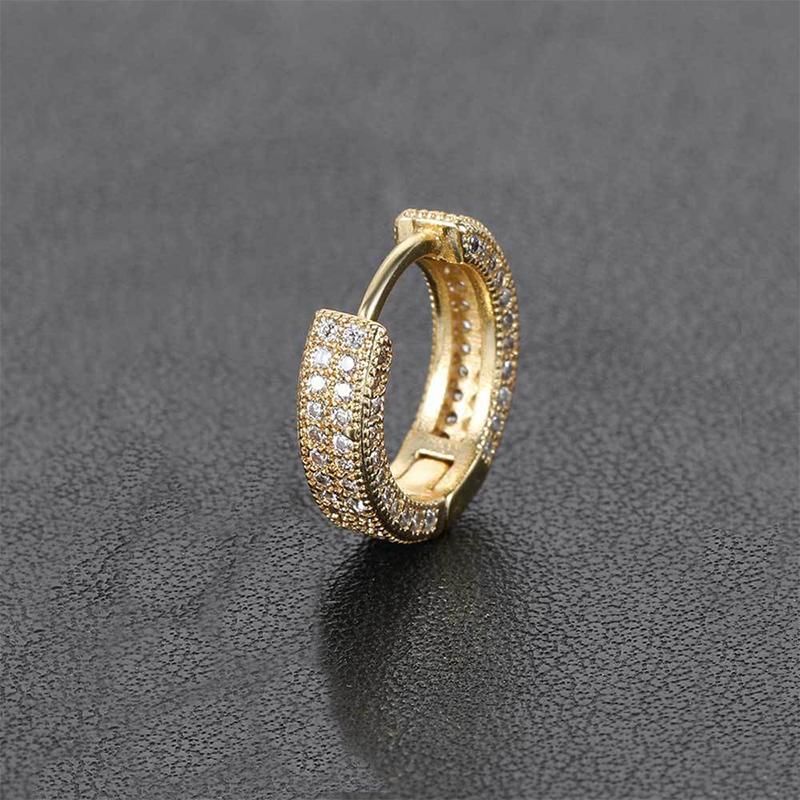 Lilafey - Huggie-oorbel met strass