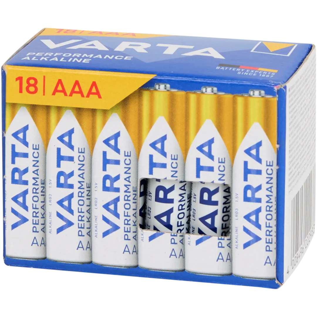 Varta batterijen AAA 18 stuks