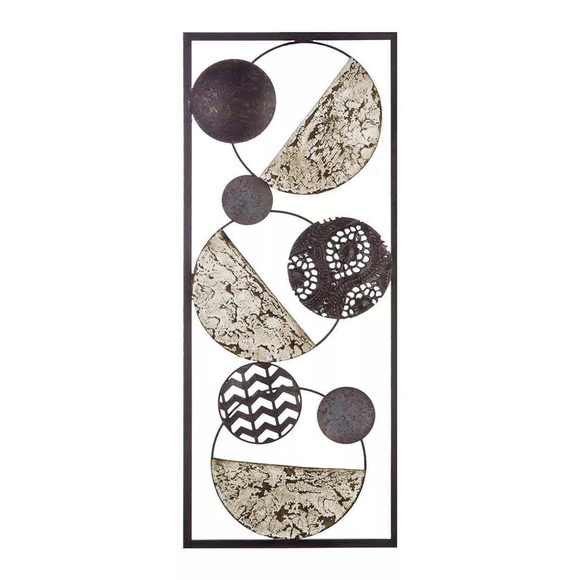 Decoration murale métal (H61 cm) Ethnic Noir