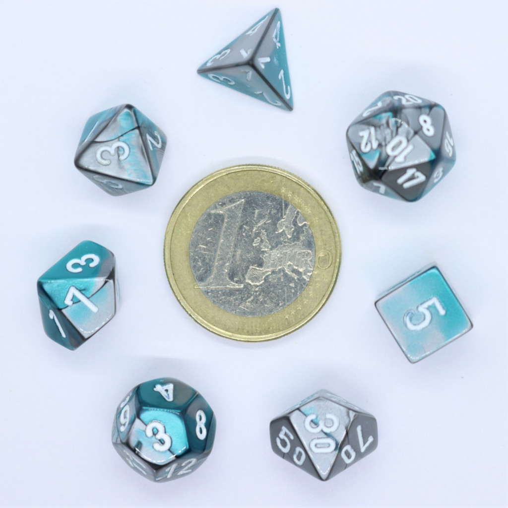 Set de 7 Mini Dés JDR Chessex : Gemini