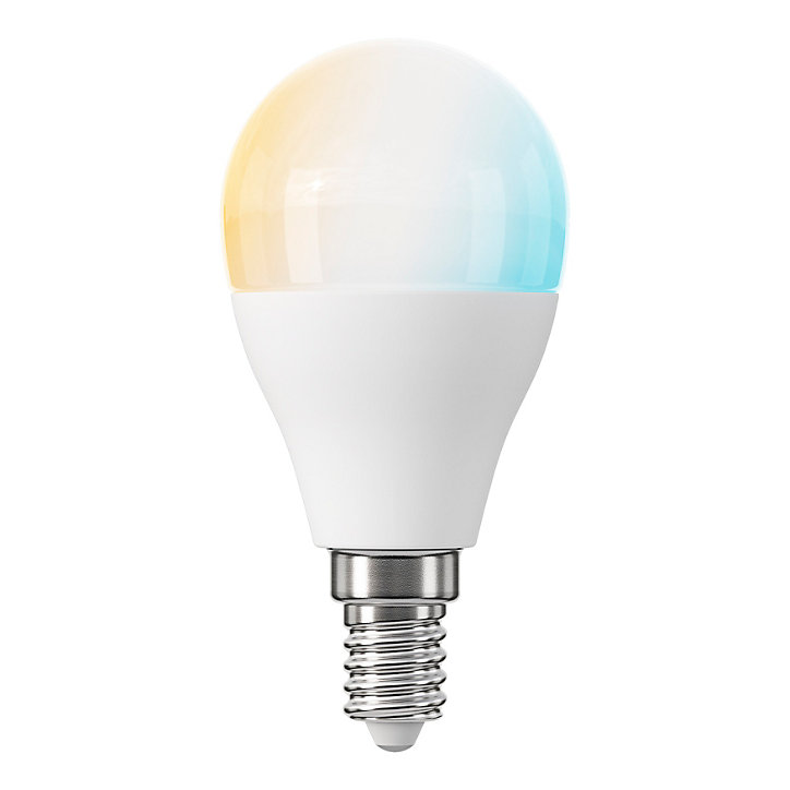 Ampoule LED connectée E14 mini globe 470lm = 40W variation de blancs et couleurs Jacobsen blanc