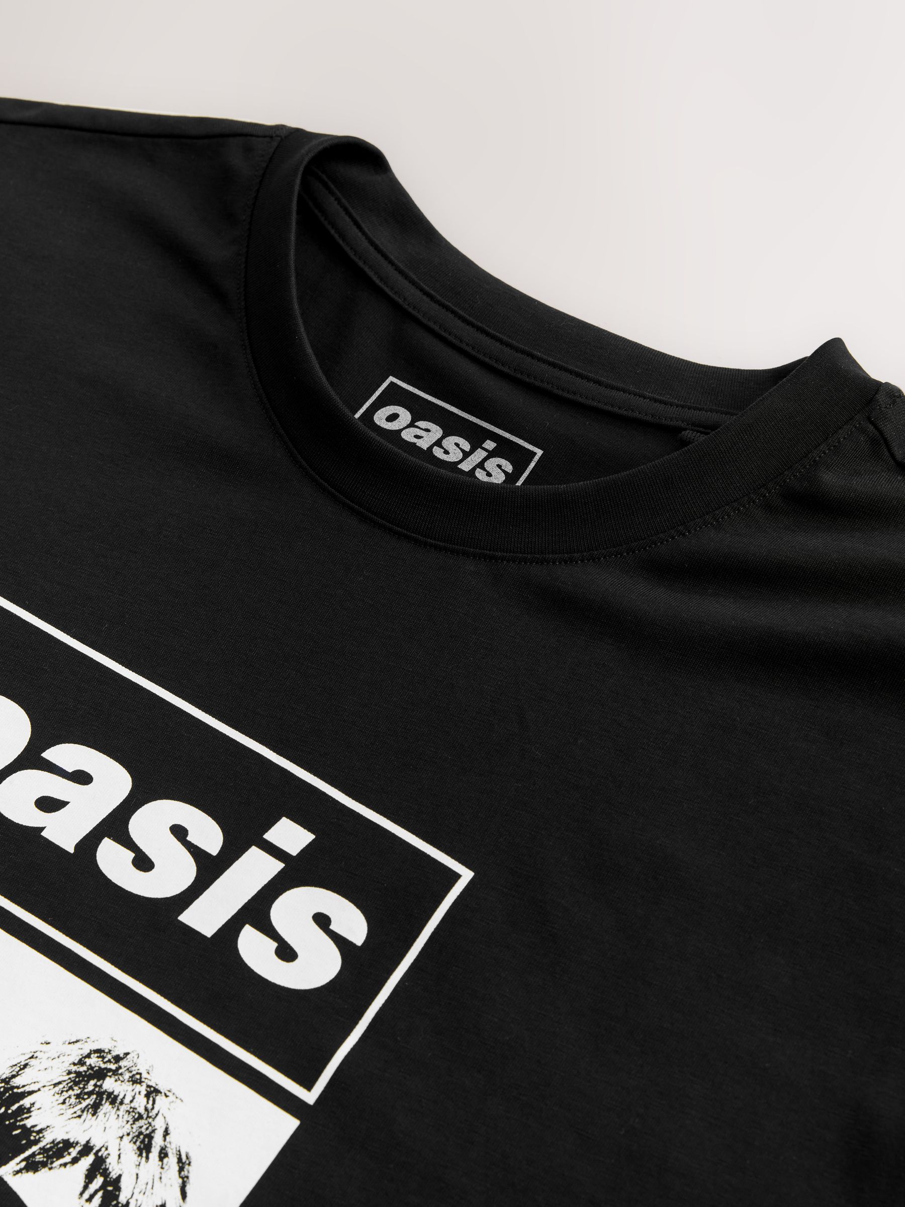 Zwart - Oasis Graphic Band T-Shirt