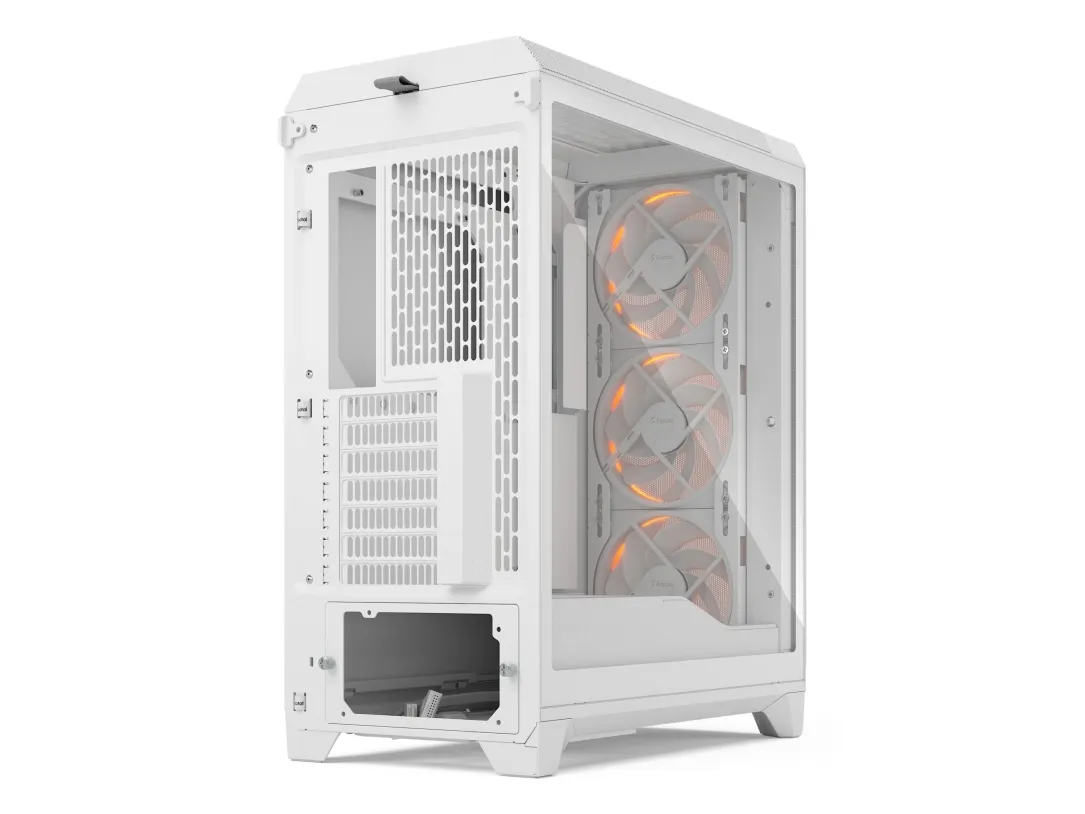 Fractal Design Meshify 3 RGB - Tower - udvidet ATX - ingen strømforsyning (ATX) - hvid TG klar tone - USB/Lyd
