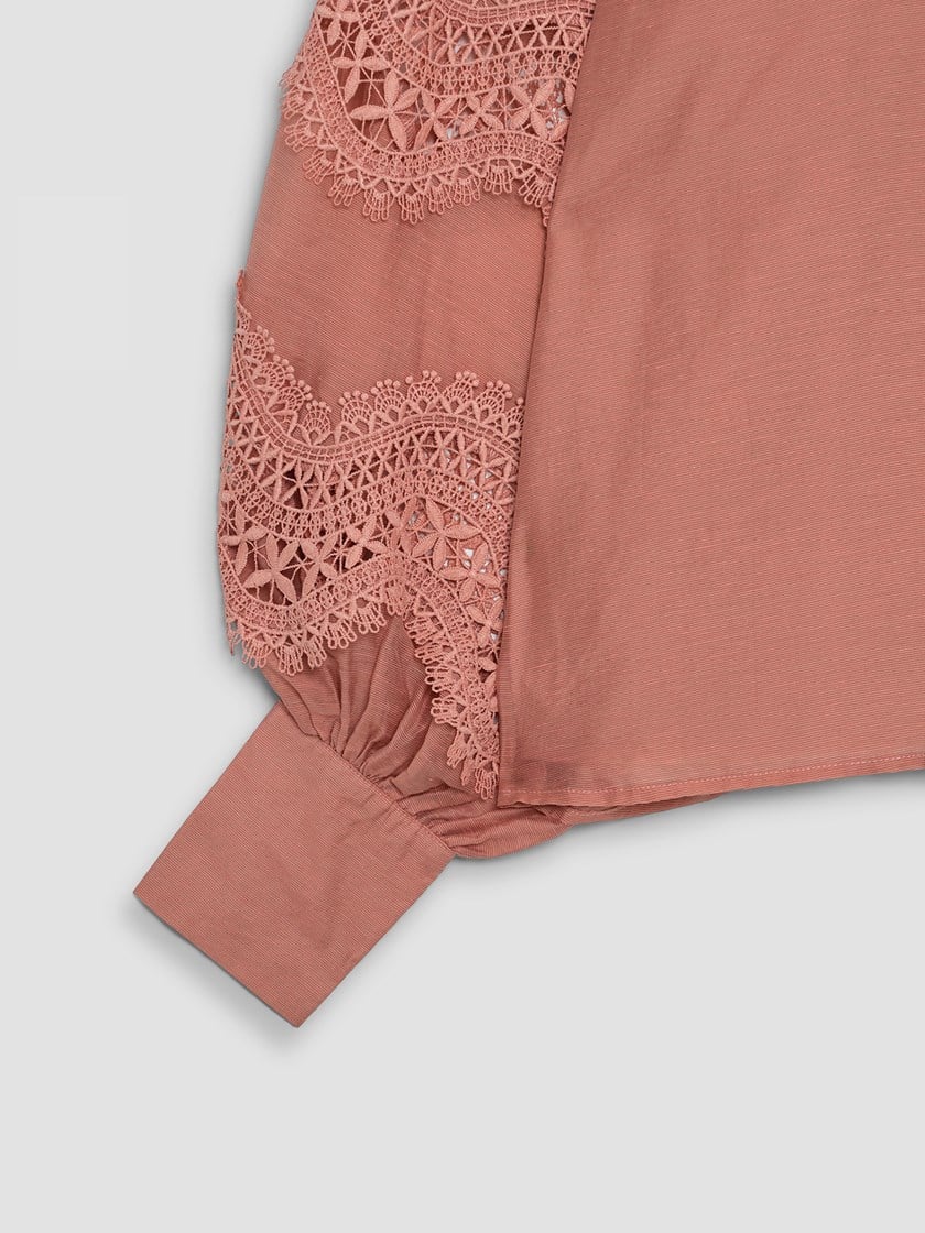 Ella bluse Rose Tan