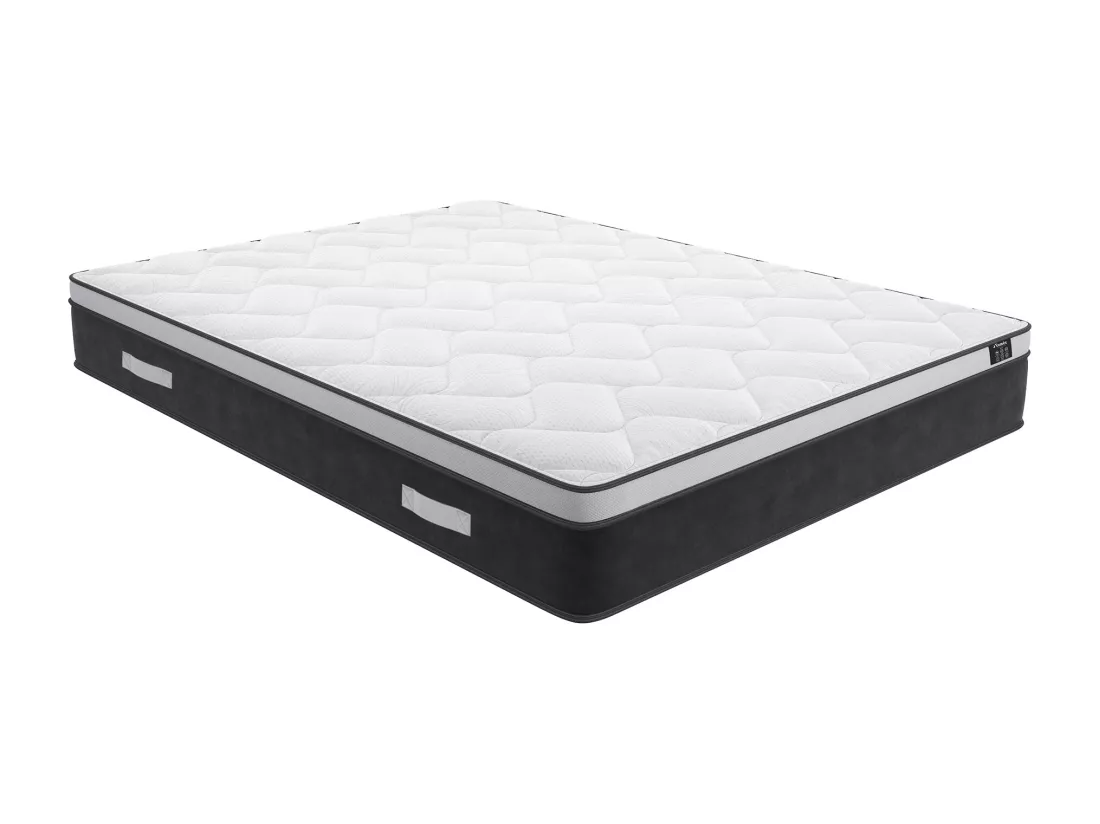 Matelas 140 x 190 cm hybride ressorts ensachés et mémoire de forme ép.25cm - ASTRIA Art Collection de YSMÉE