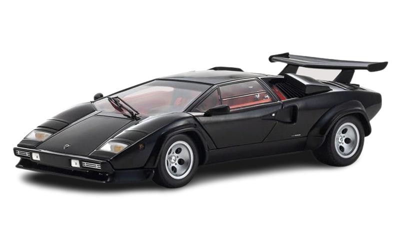 Lamborghini Countach LP5000 Quattrovalvove Schwarz, 1:18<br>Detailgetreues Modellauto für Sammler im Massstab 1:18