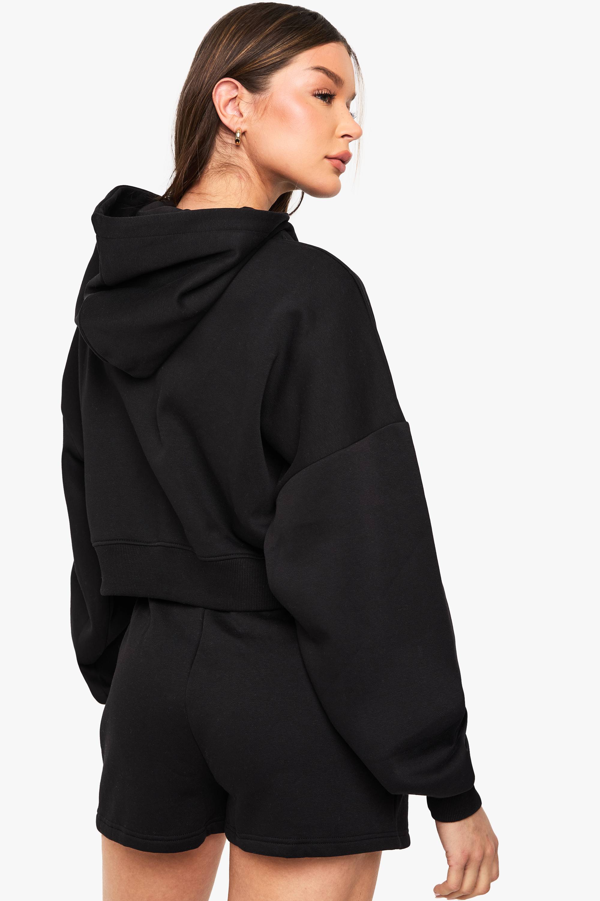 boohoo Sweat À Casynthétiqueche Oversize Zippé Avec Manches Ballon Bouffantes Coupe Ample Tall