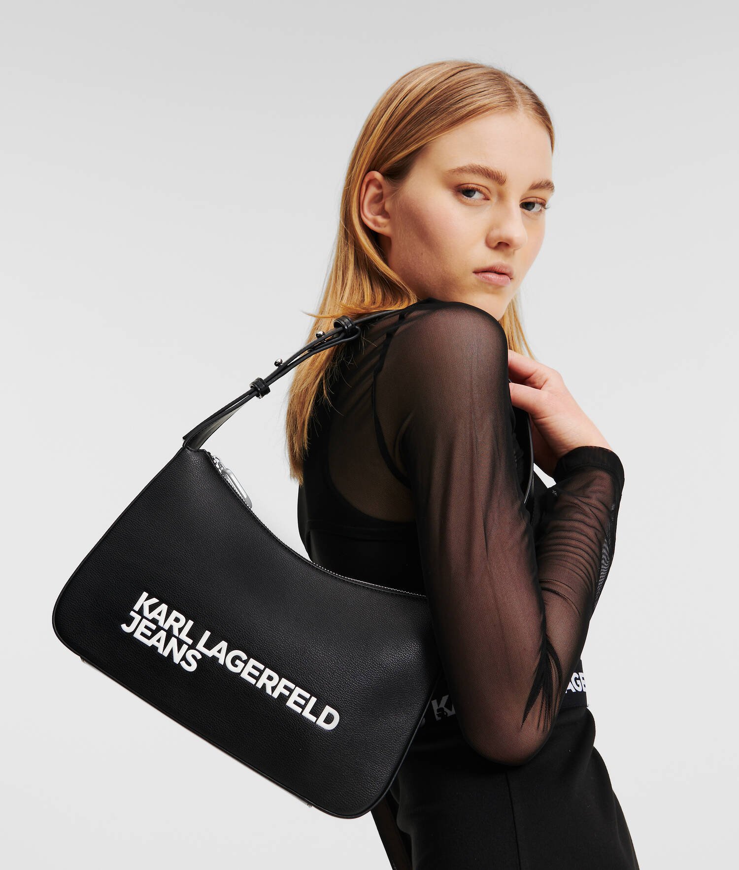 SAC PORTÉ ÉPAULE AVEC LOGO KLJ