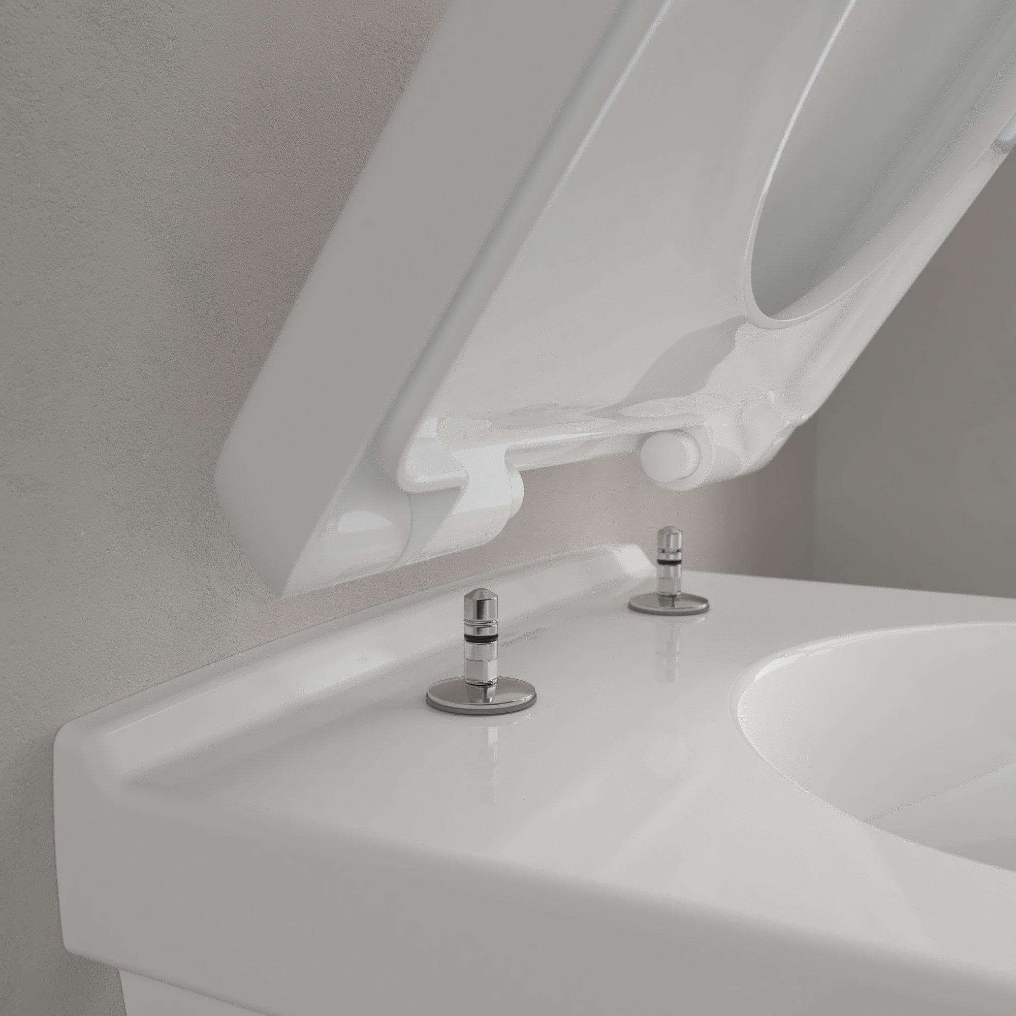 Villeroy & Boch O.novo compact randloos toilet CeramicPlus wit glans