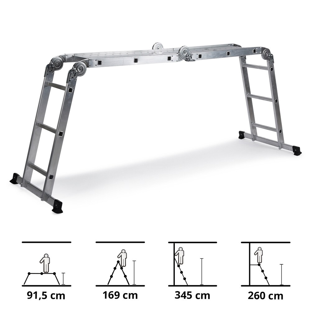 Klappleiter SOLID W3 Aluminium hjh OFFICE