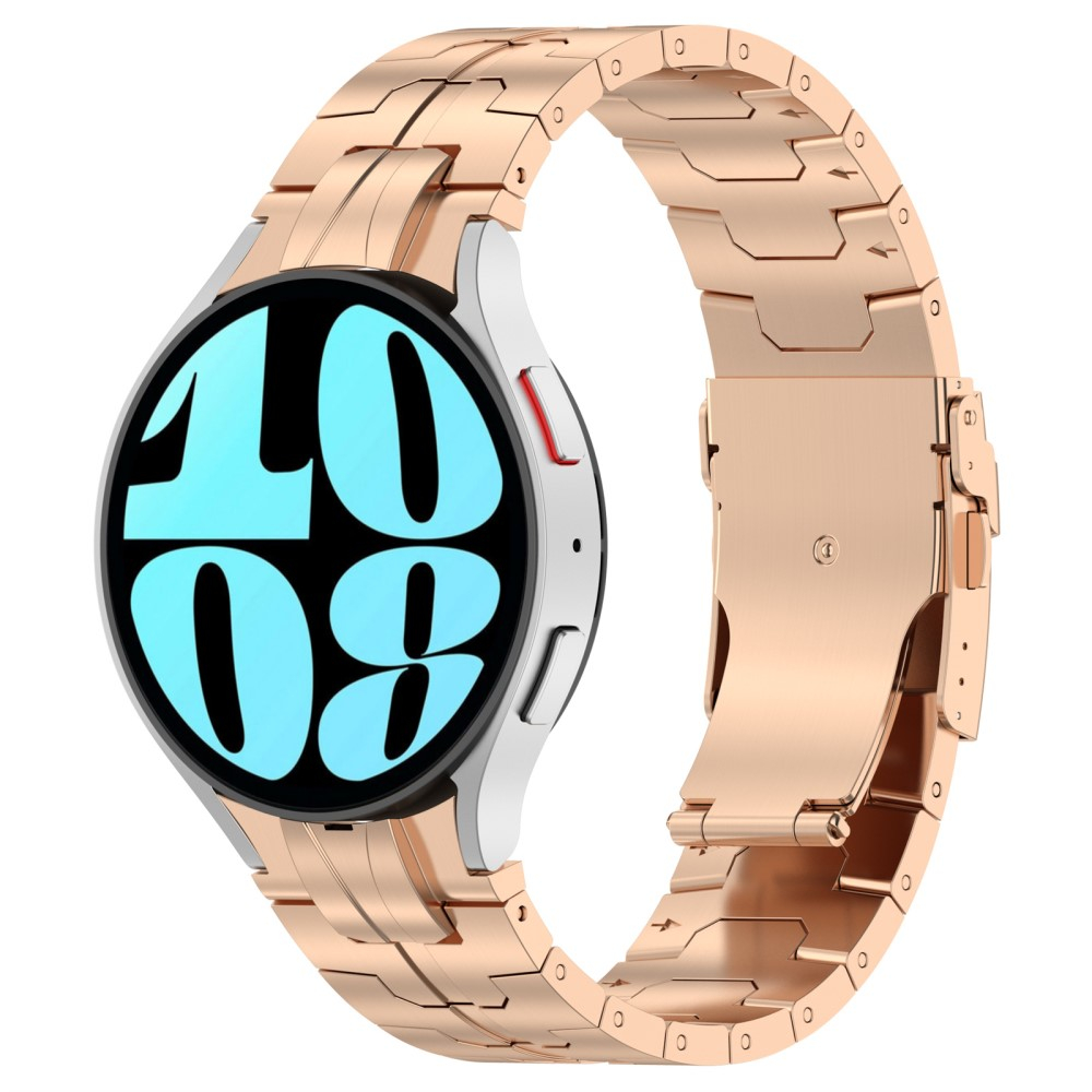 Samsung Galaxy Watch 4 (40mm) Edelstahl Armband mit Butterfly-Verschluss (20mm) - Roségold