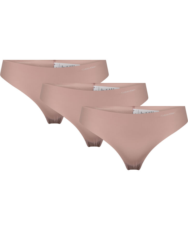 Calvin Klein THONG 3PK Subdued w. ivory logo (3)