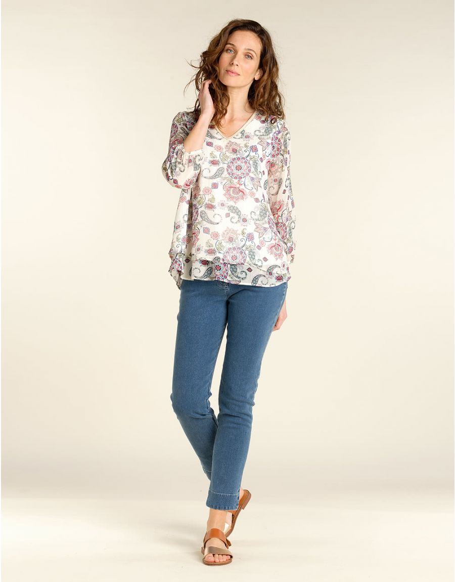 Jean clair 7/8e à revers
