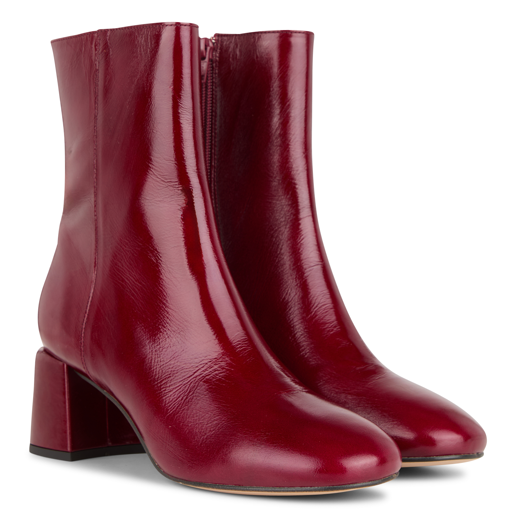 JASON - Boots en cuir | Rouge