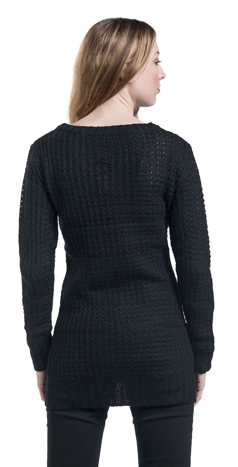 Ladies Sweat Long Wideneck | Urban Classics Pull tricoté
